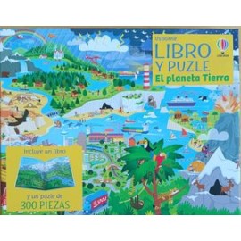 libro y puzle el planeta...